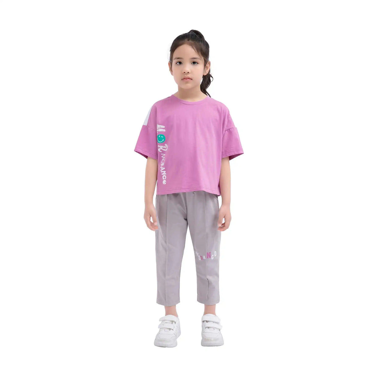 Ordinary Sport Pants For Girls 120 | 5-6Y Light Gray 120 | 5-6Y,63.5,50,44.2,73 Image