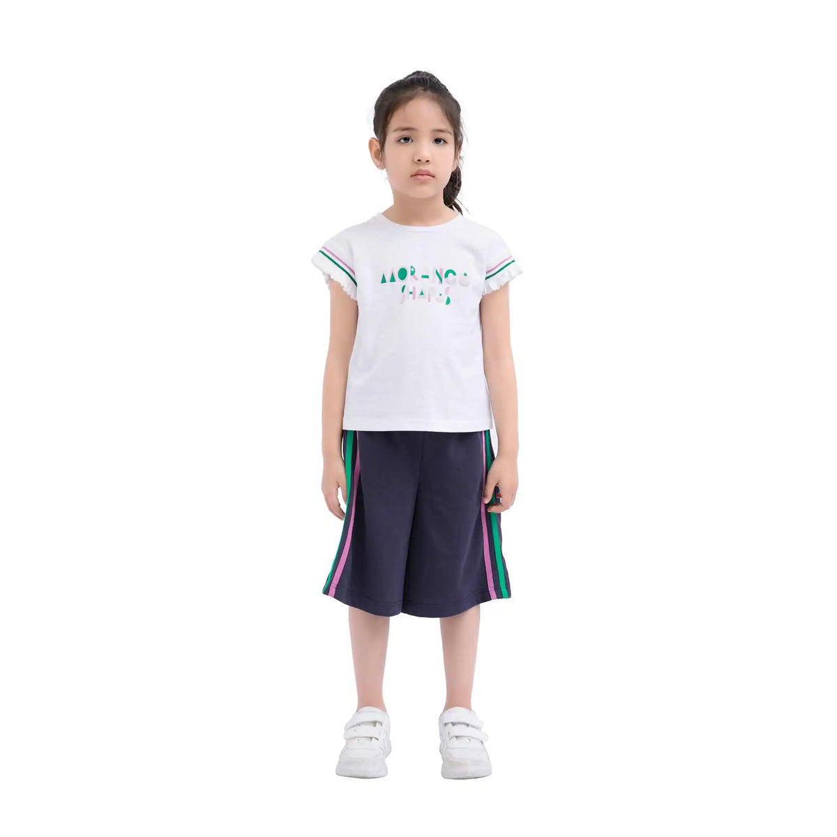 Wide-Leg Sport Pants For Girls 120 | 5-6Y Navy 120 | 5-6Y,49,50,53,75 Image