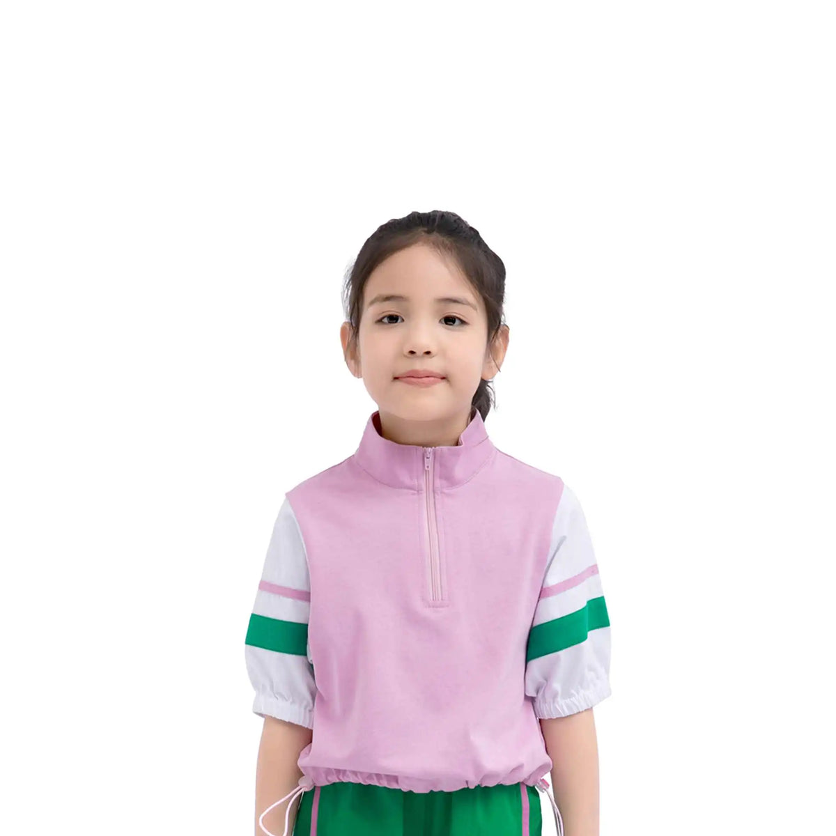 color blocked sport pullover for girls image