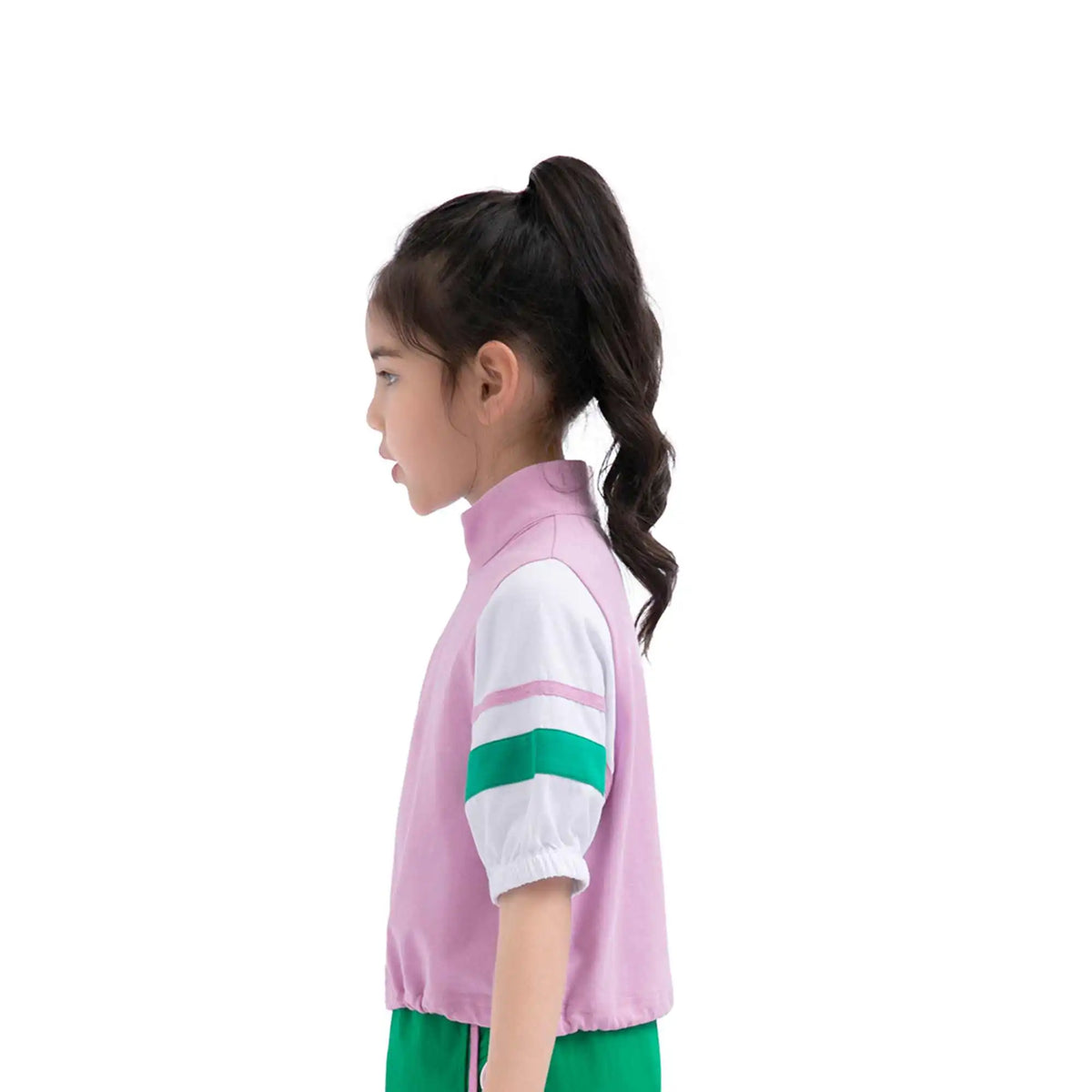 color blocked sport pullover for girls image