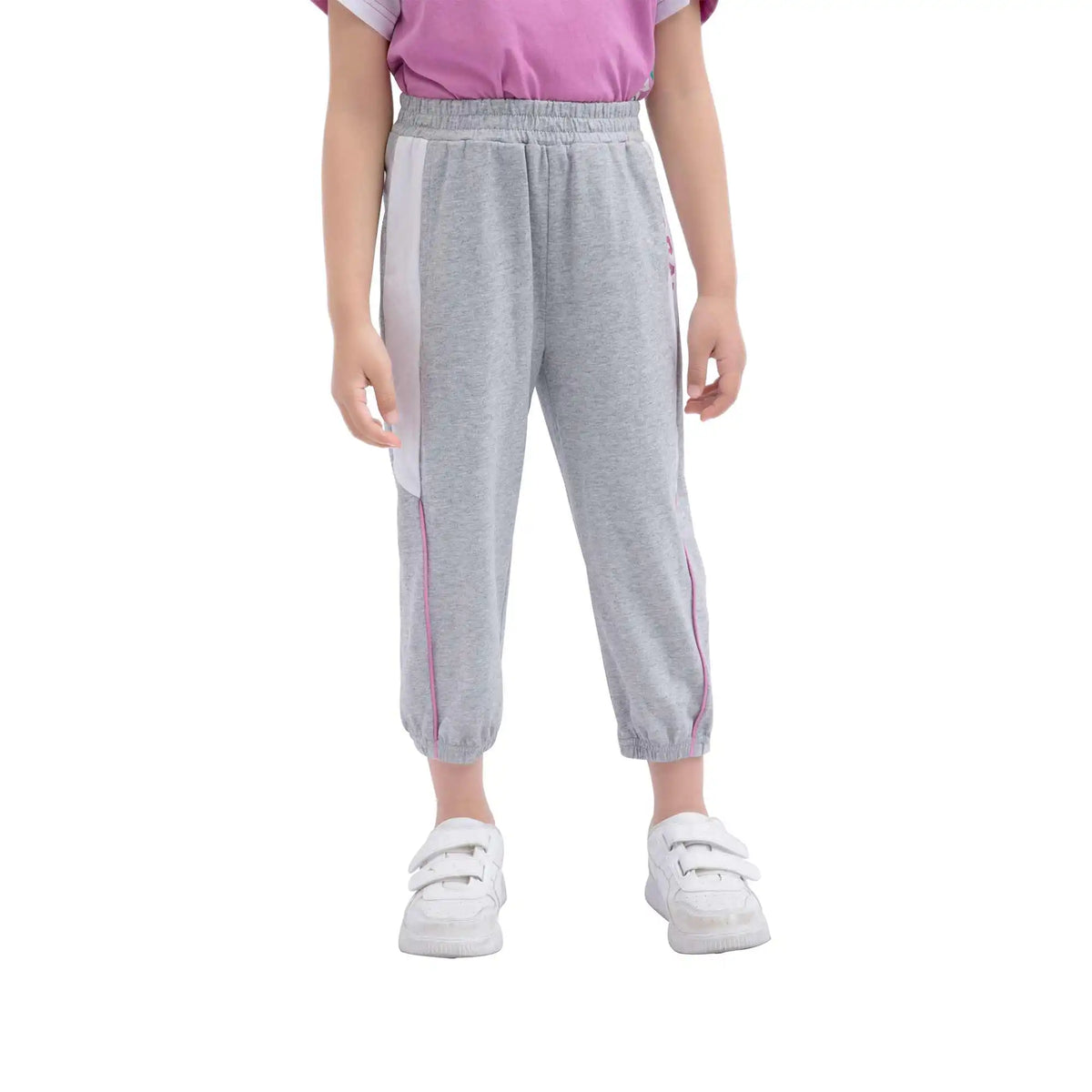 Ankle-Tied Sport Pants For Girls 110 | 4-5Y Gray 110 | 4-5Y,58,48,44,71 Image