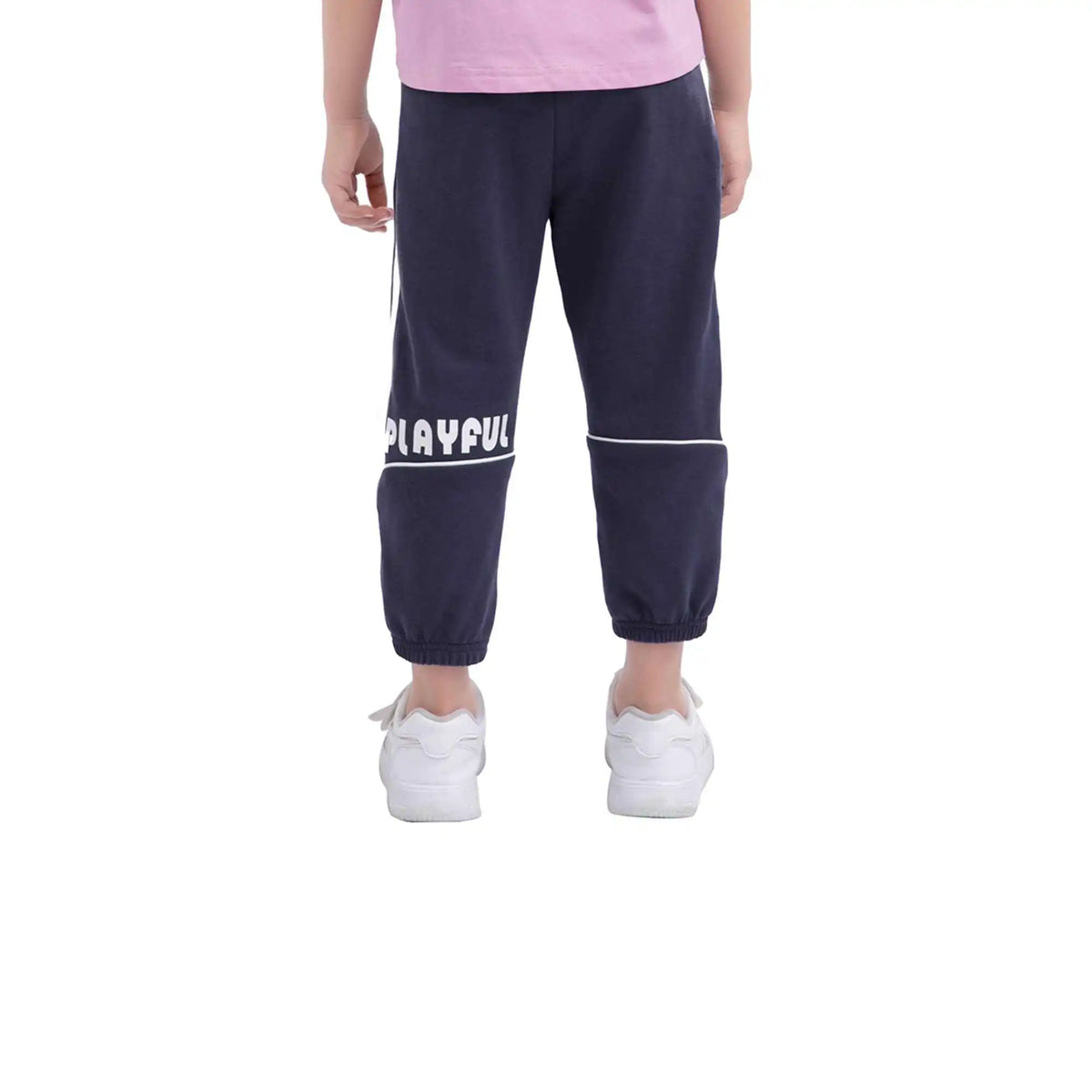 Ankle-Tied Sport Pants For Girls 110 | 4-5Y Navy 110 | 4-5Y,58,48,44,71 Image