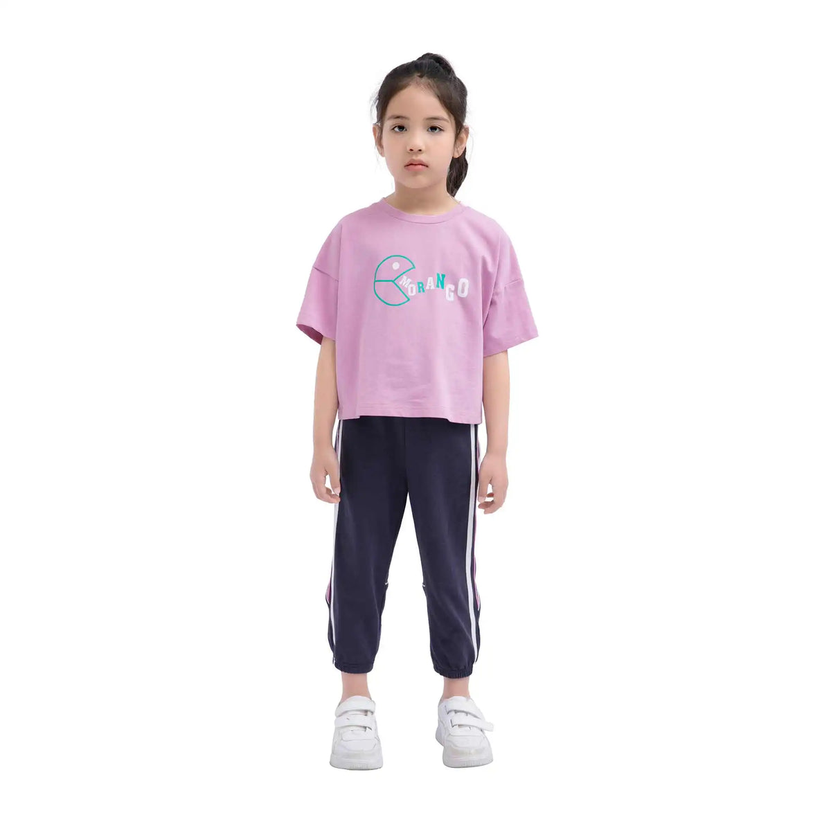 Ankle-Tied Sport Pants For Girls 120 | 5-6Y Navy 120 | 5-6Y,63.5,50,46.2,75 Image