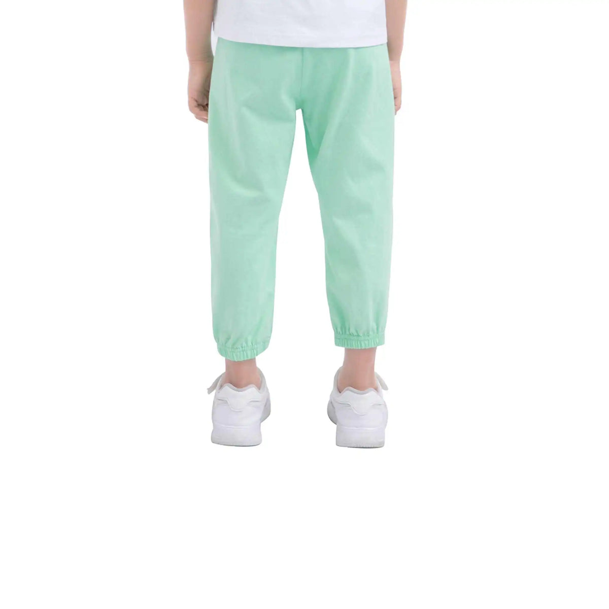 Ankle-Tied Sport Pants For Girls 120 | 5-6Y Light Green 120 | 5-6Y,63.5,50,46.2,75 Image