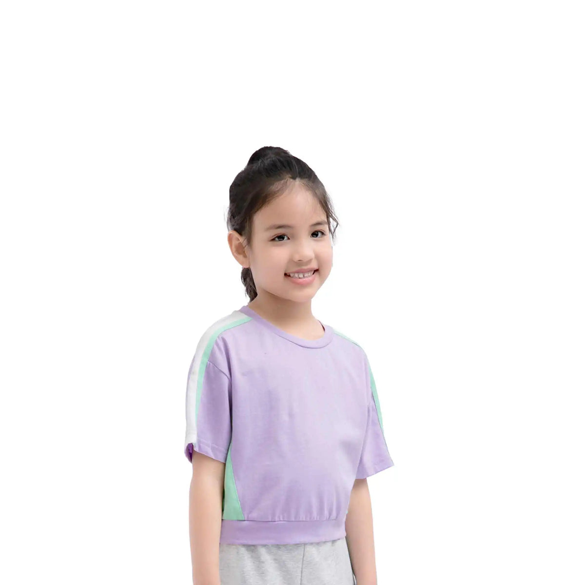 Color-Blocked Sport T.Shirt For Girls