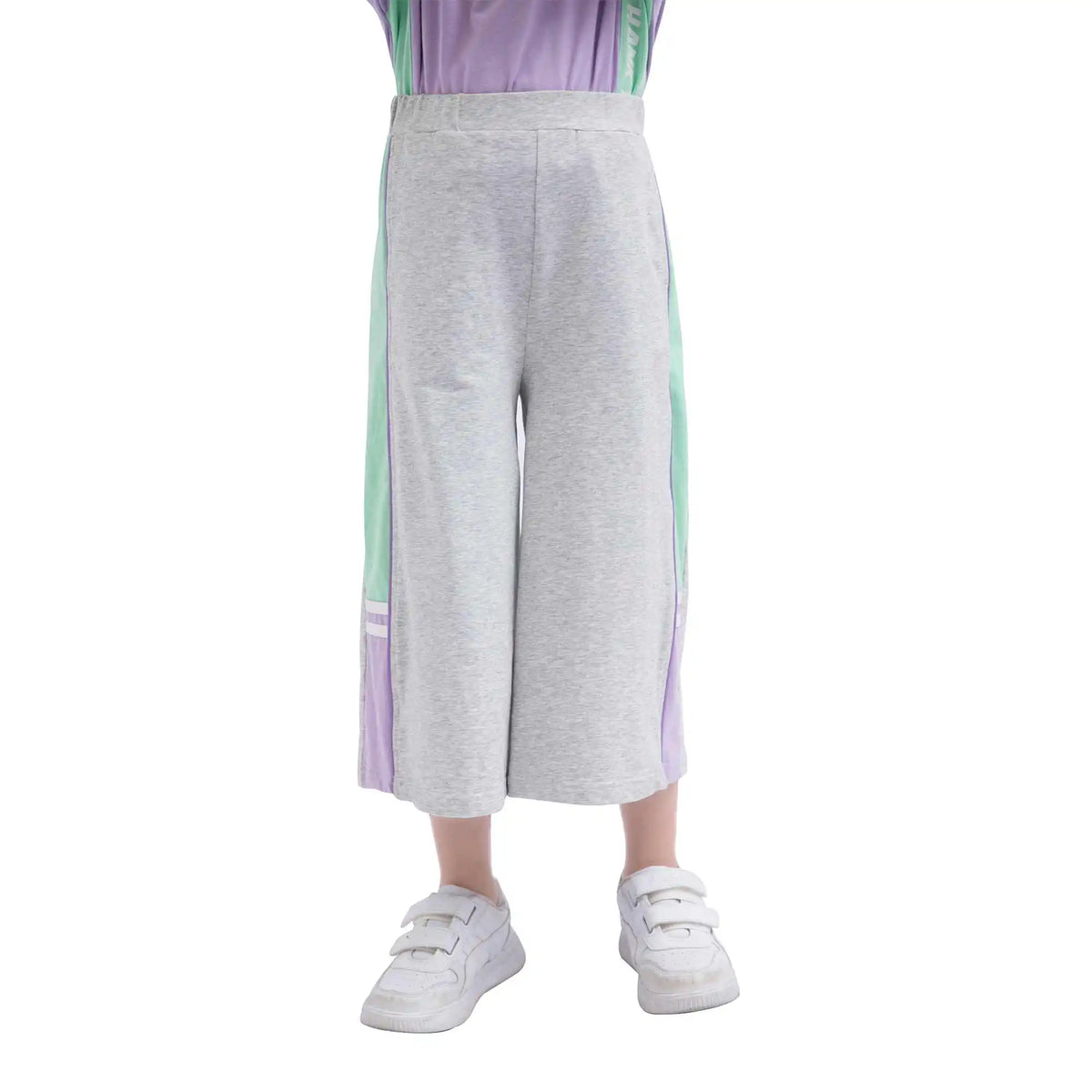 Wide-Leg Sport Pants For Girls 110 | 4-5Y Gray 110 | 4-5Y,58,48,50,73 Image