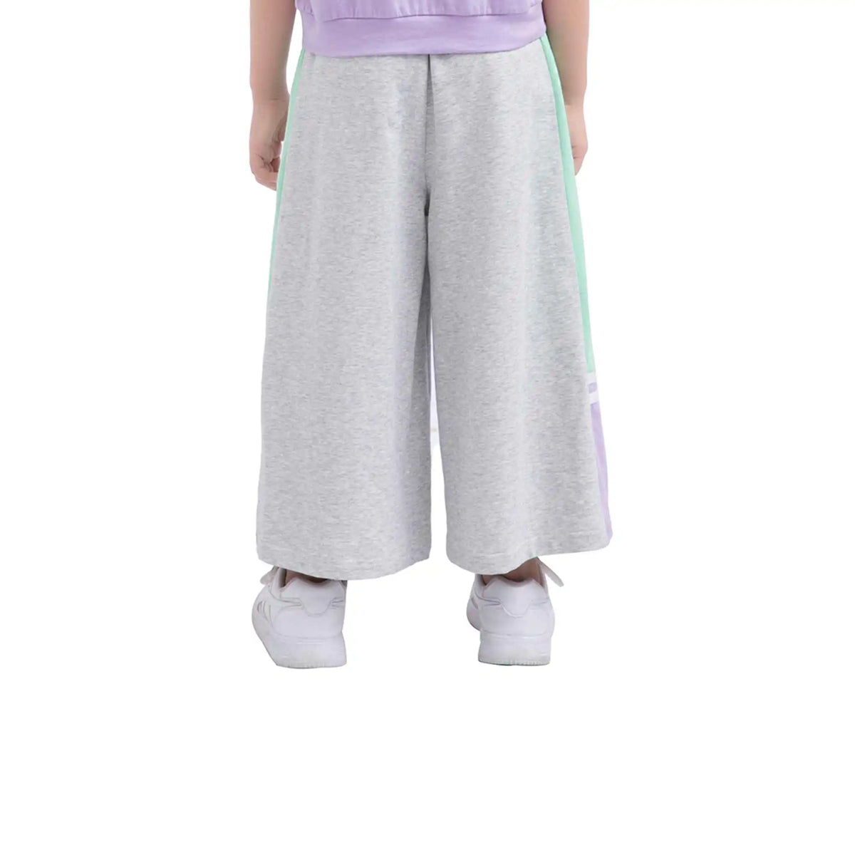 Wide-Leg Sport Pants For Girls 120 | 5-6Y Gray 120 | 5-6Y,63.5,50,52.5,77 Image