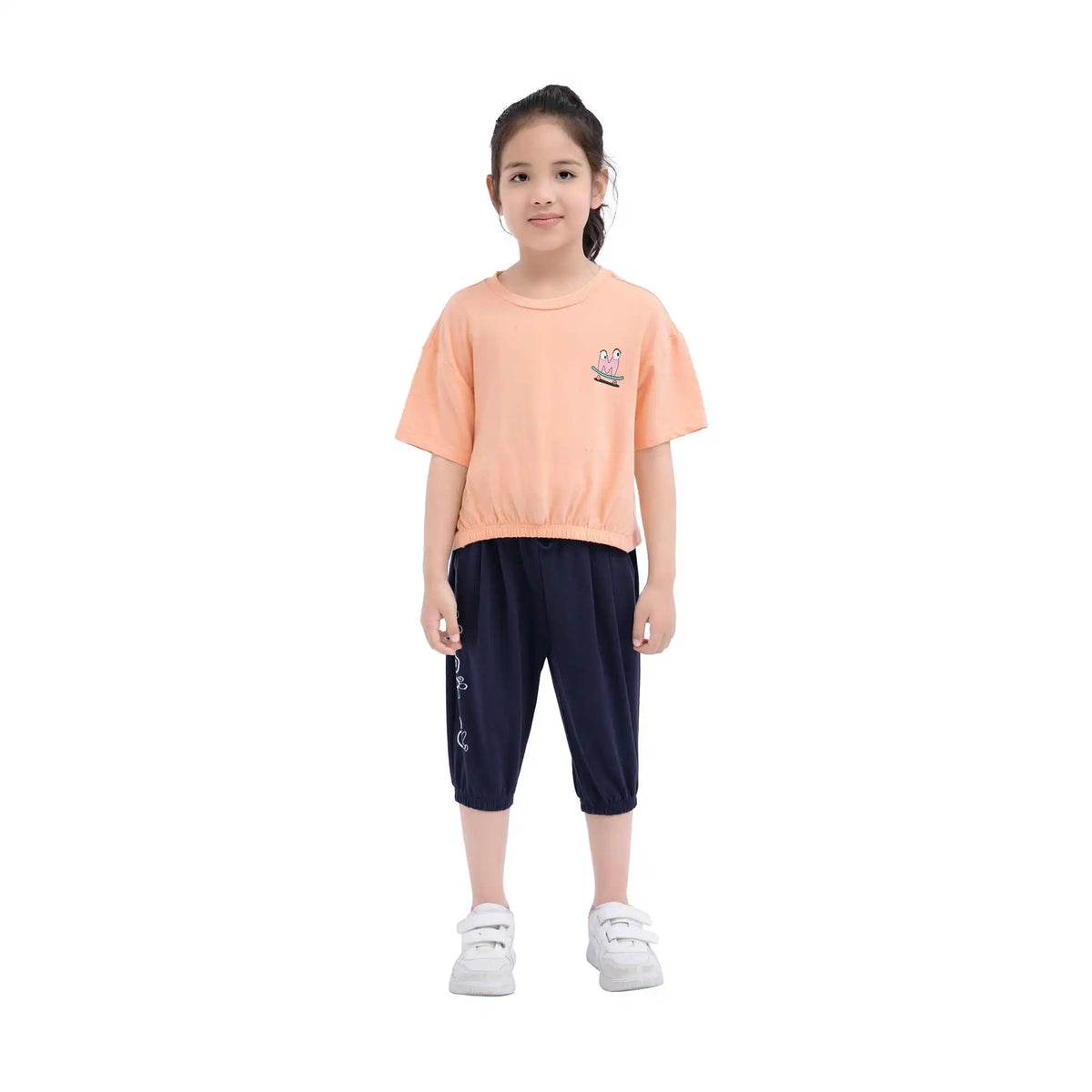 Ankle-Tied Sport Pants For Girls