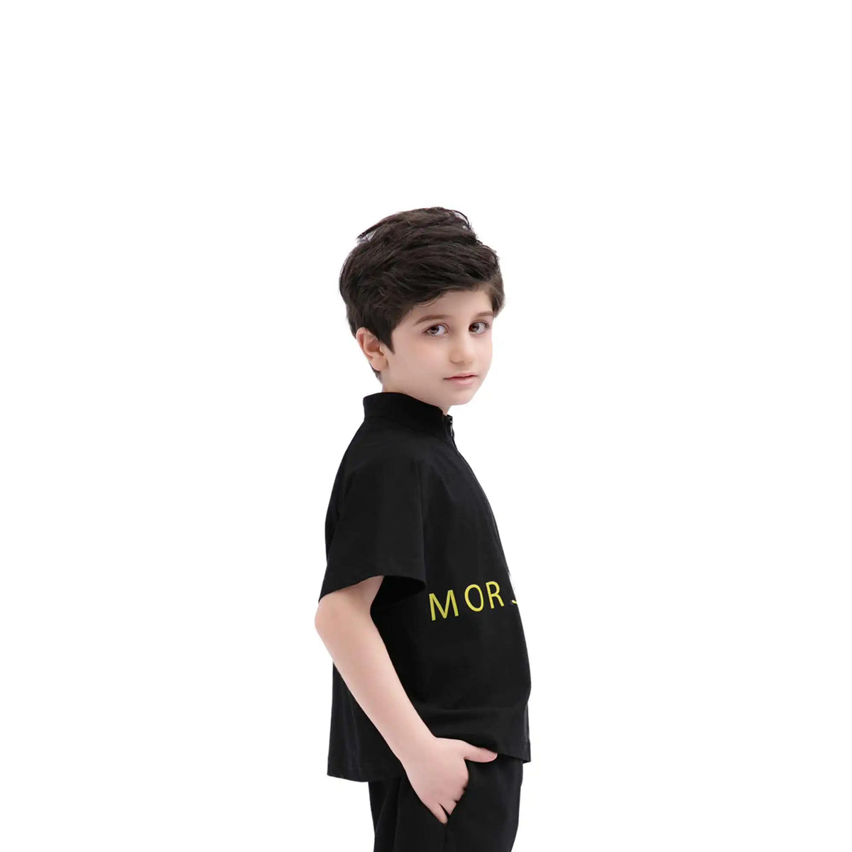 Printed Sport T.Shirt For Boys 130 | 7-8Y Black 130 | 7-8Y,52,90,28, Image