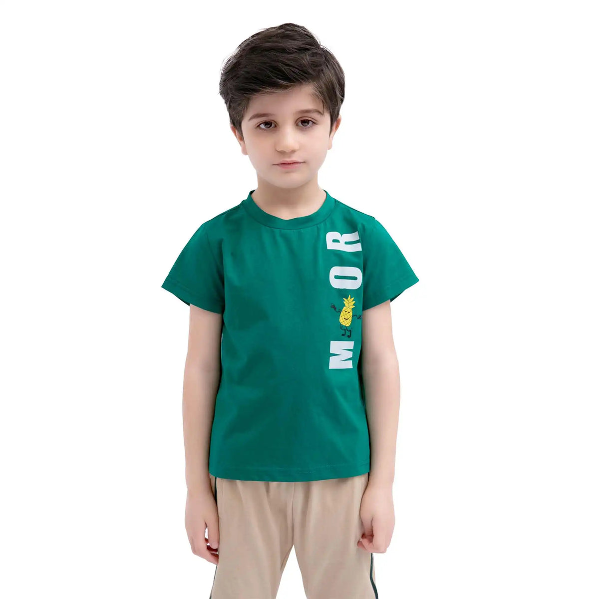 Printed Sport T.Shirt For Boys Green Image