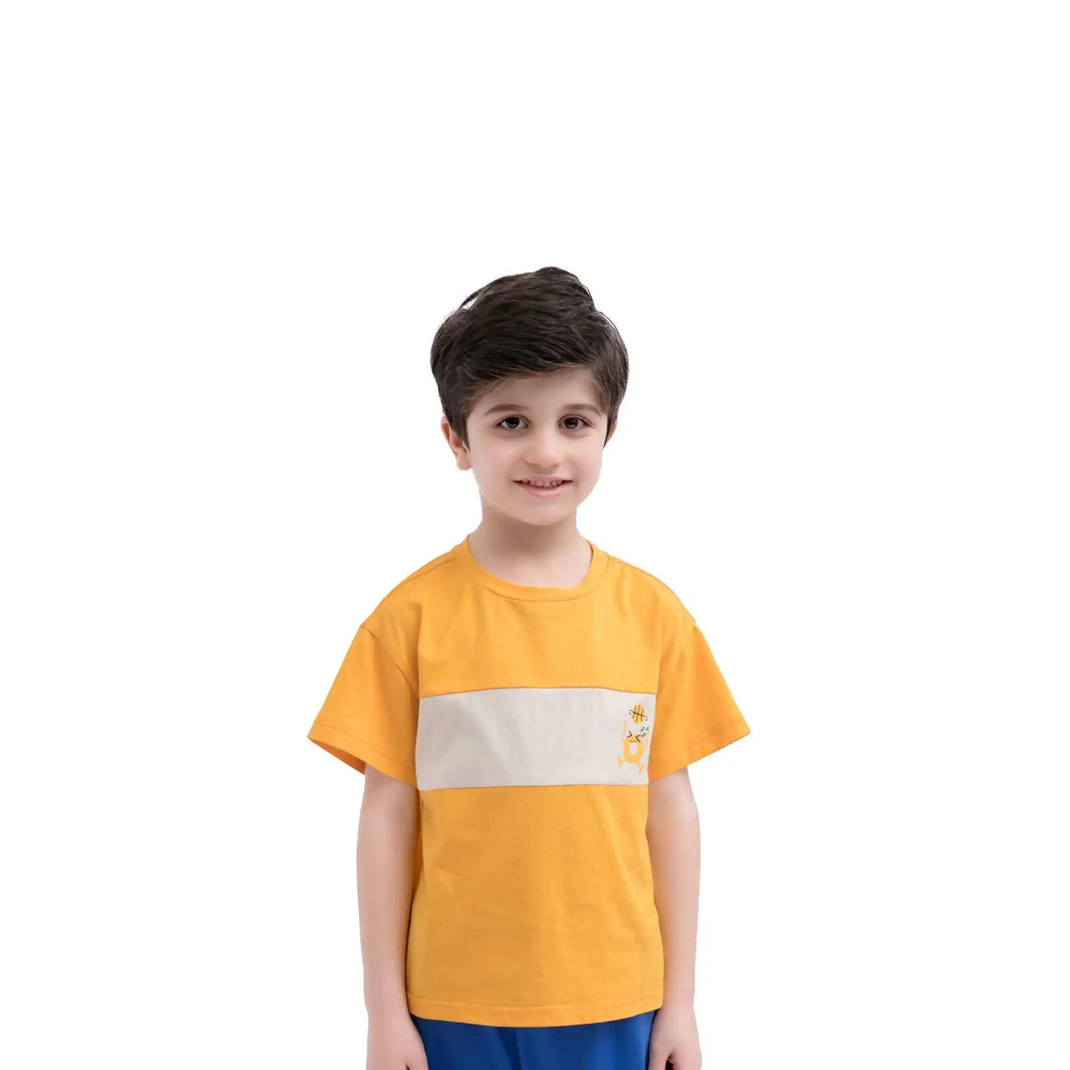 Printed Sport T.Shirt For Boys 100 | 3Y Orange 100 | 3Y,40,75,10, Image