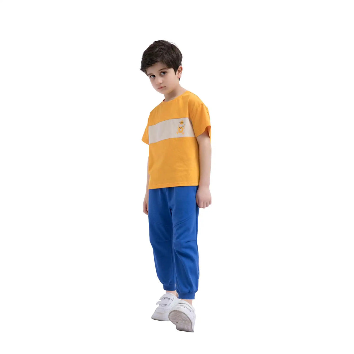 Printed Sport T.Shirt For Boys 120 | 5-6Y Orange 120 | 5-6Y,48,85,12, Image