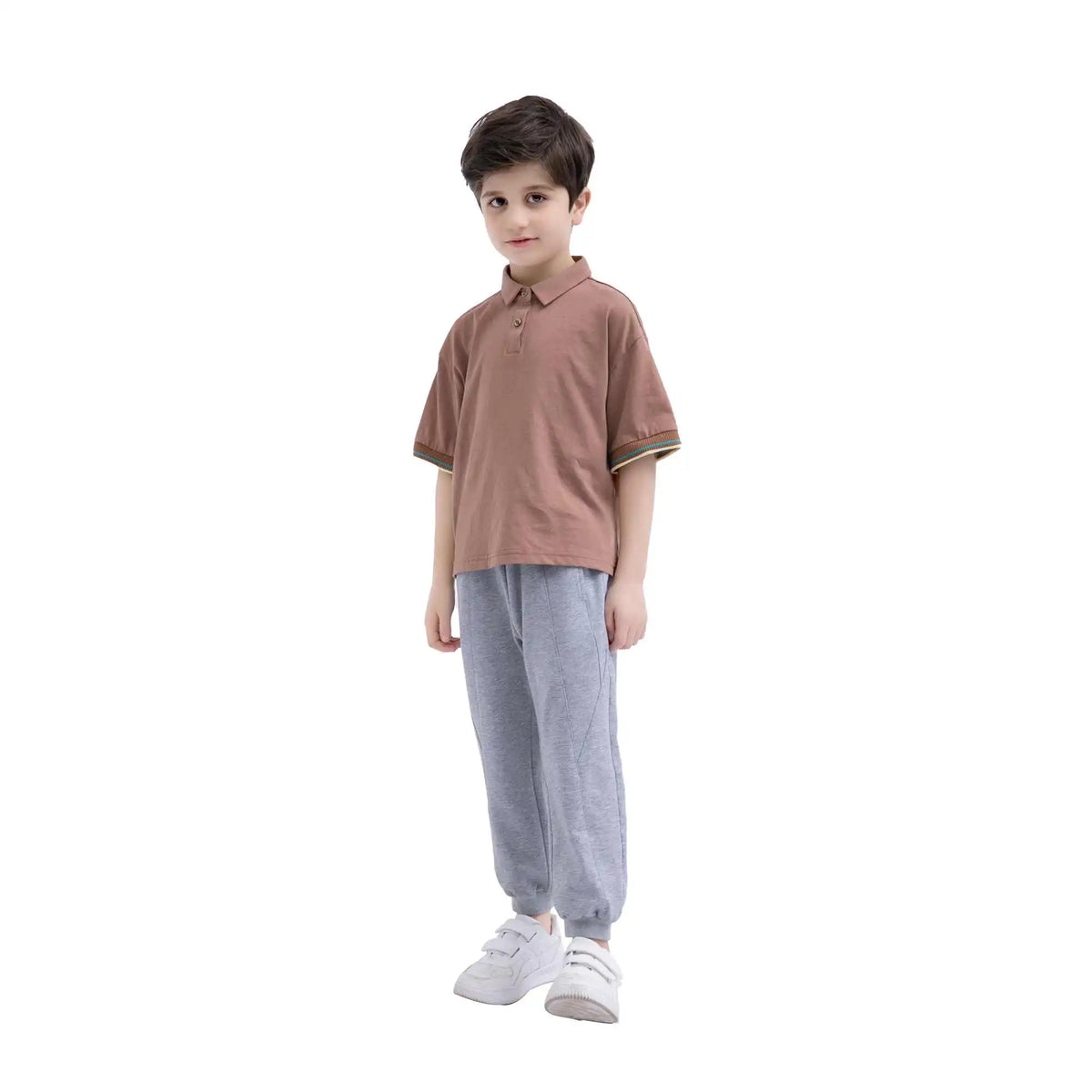 Ankle-Tied Sport Pants For Boys 120 | 5-6Y Gray 120 | 5-6Y,69,50,49.8,83 Image