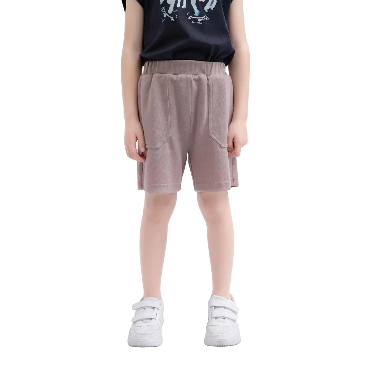 Baggy Sport Shorts For Boys Light Coffee Image