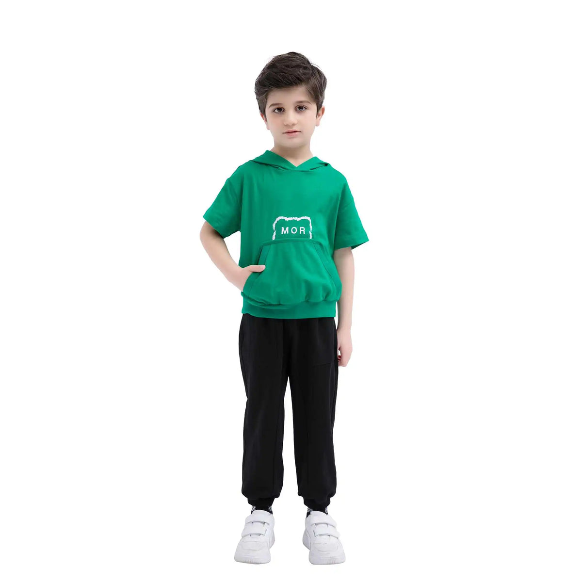 Ankle-Tied Sport Pants For Boys 120 | 5-6Y Black 120 | 5-6Y,64,50,50.8,83 Image