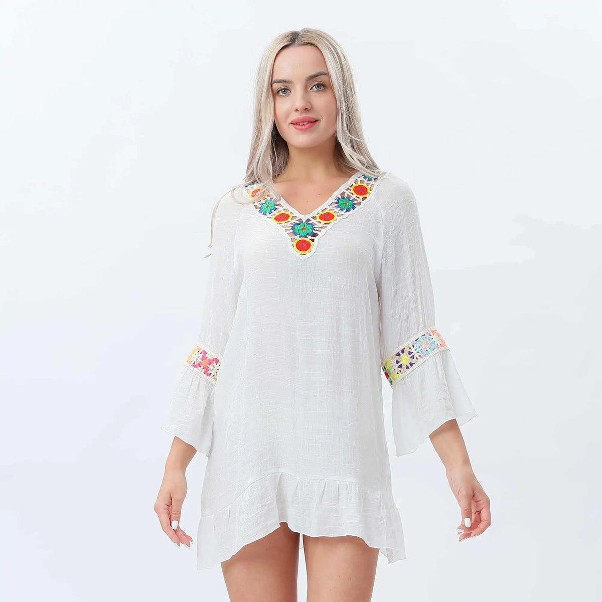 laced swimming dress for women image