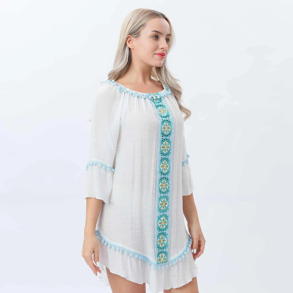 laced swimming dress for women image