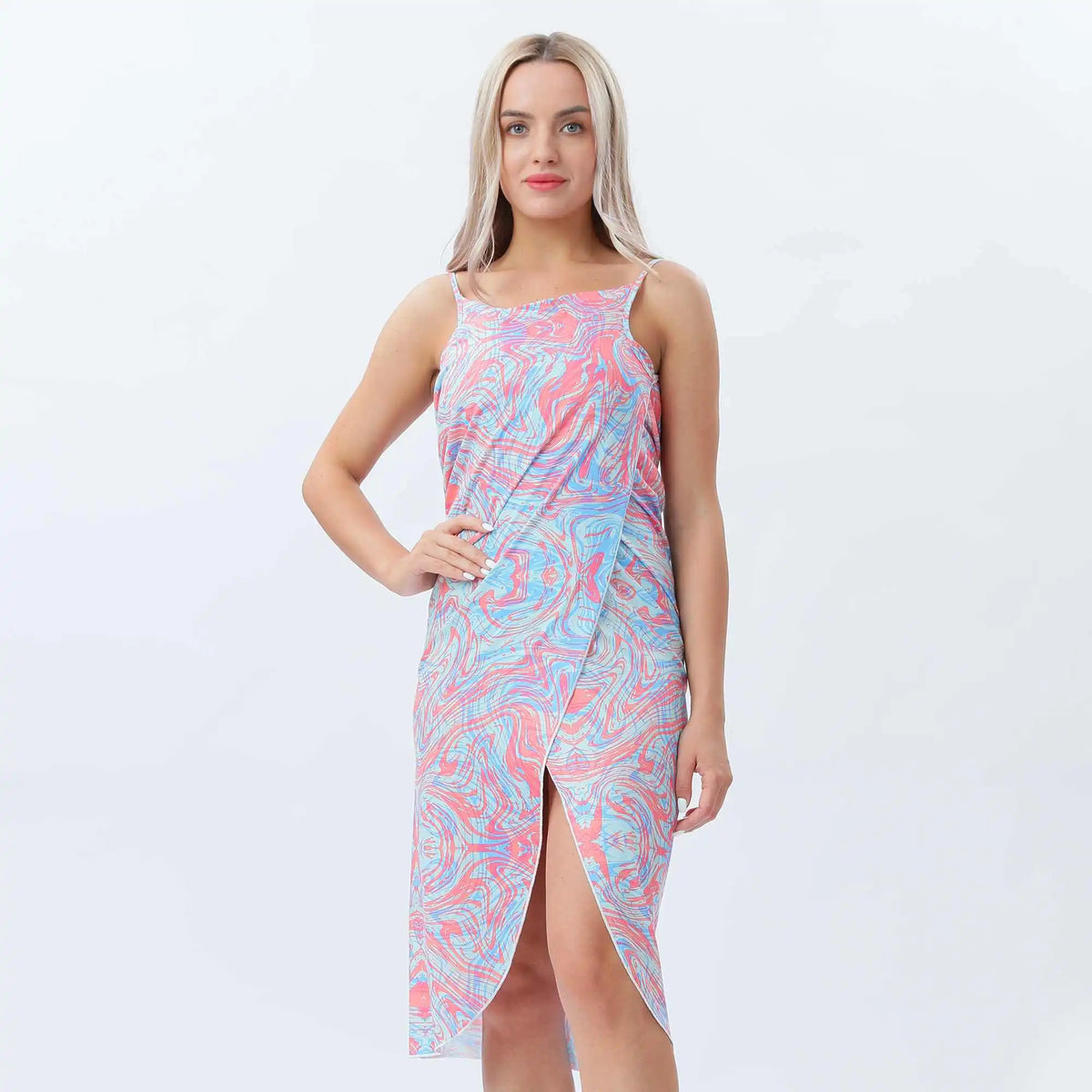 printed swimming dress for women image