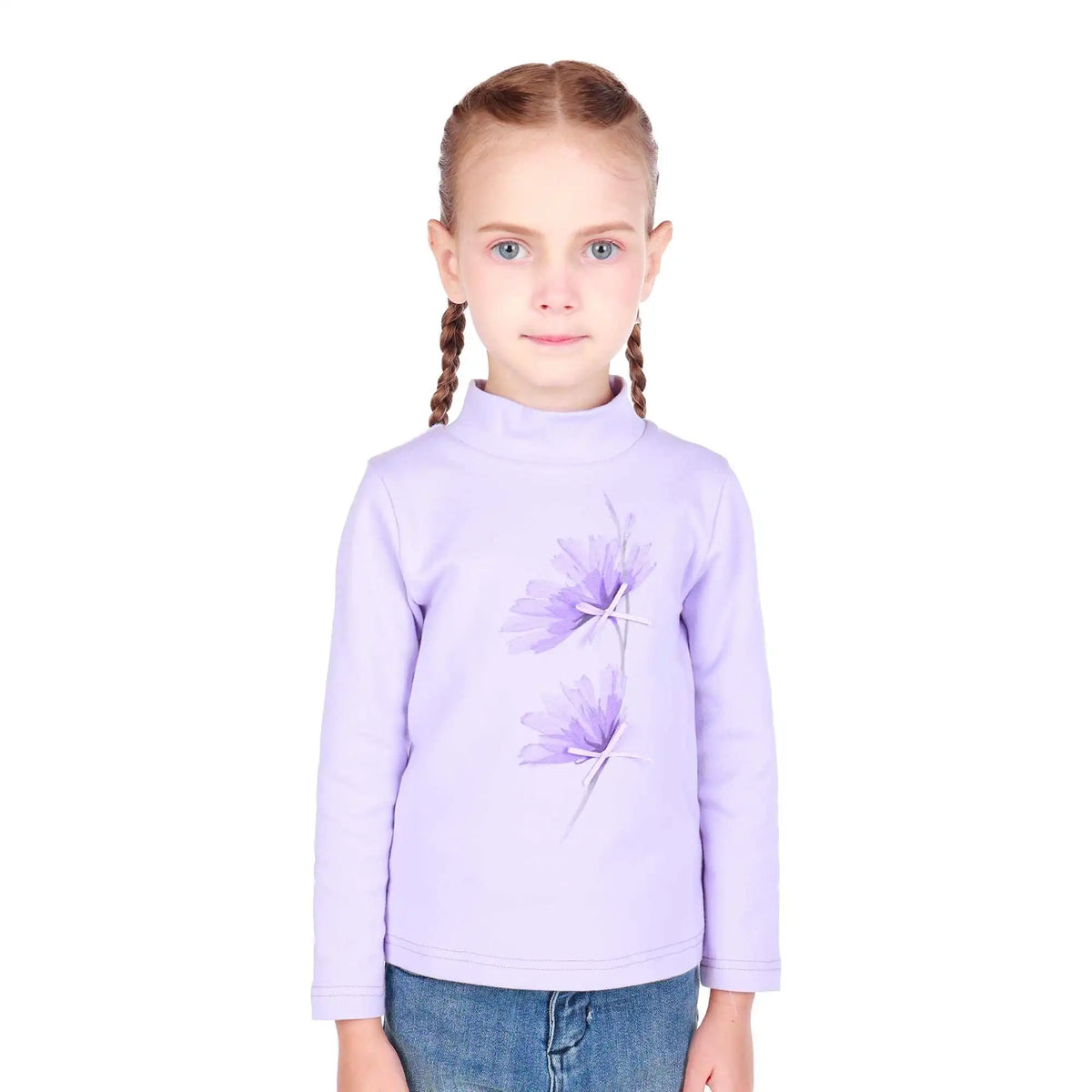 Elegant T.Shirt For Girls 100 | 3Y Light Purple 100 | 3Y,38,57,33.5, Image