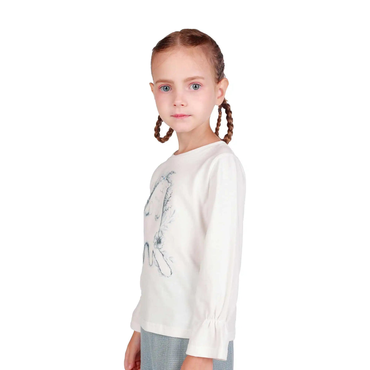 Printed Elegant T.Shirt For Girls Image