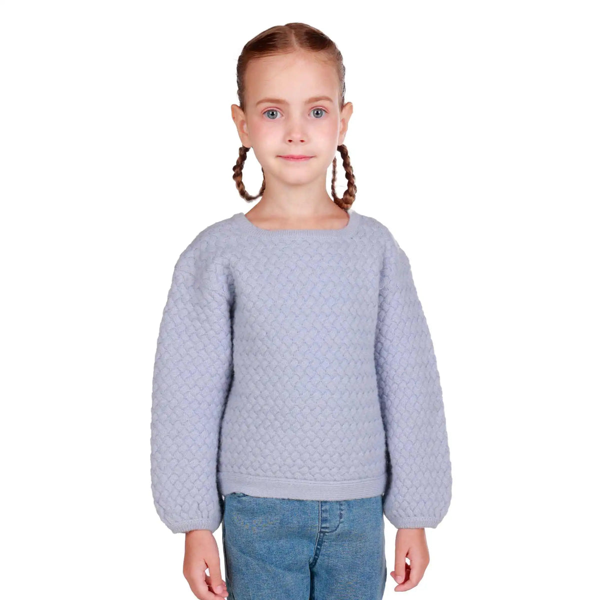 Jacquard Elegant Sweater For Girls