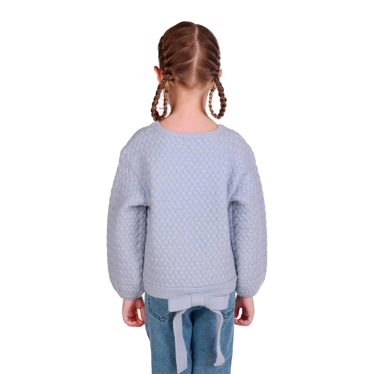 Jacquard Elegant Sweater For Girls