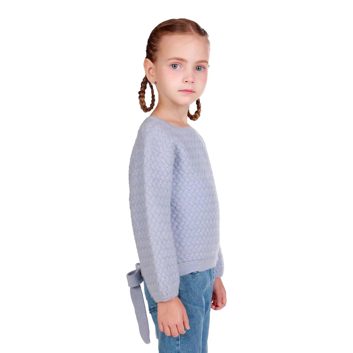 Jacquard Elegant Sweater For Girls