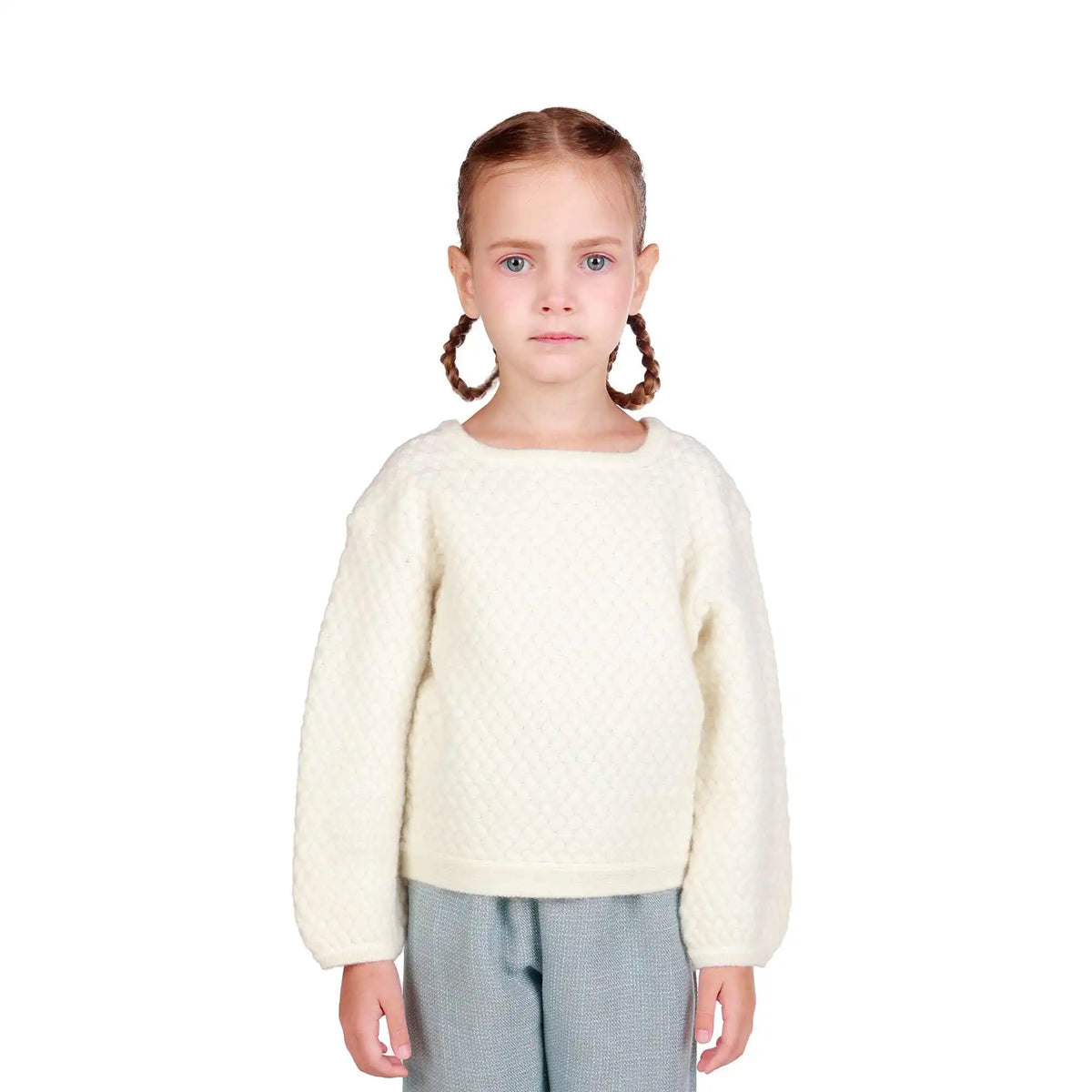 Jacquard Elegant Sweater For Girls