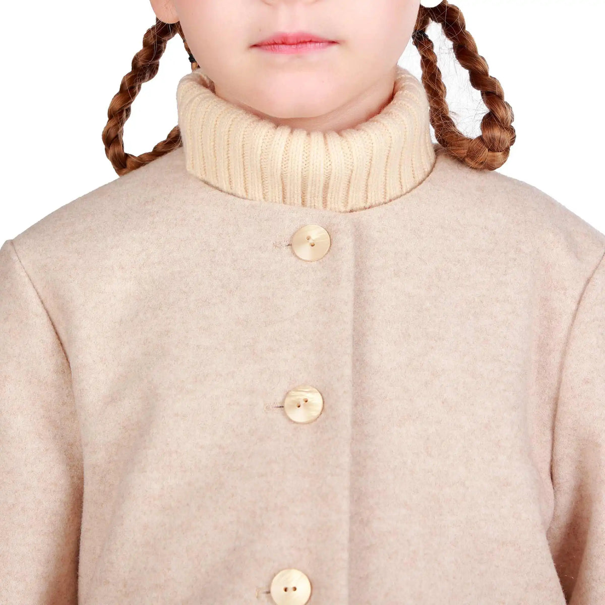 Solid Elegant Jacket For Girls Image