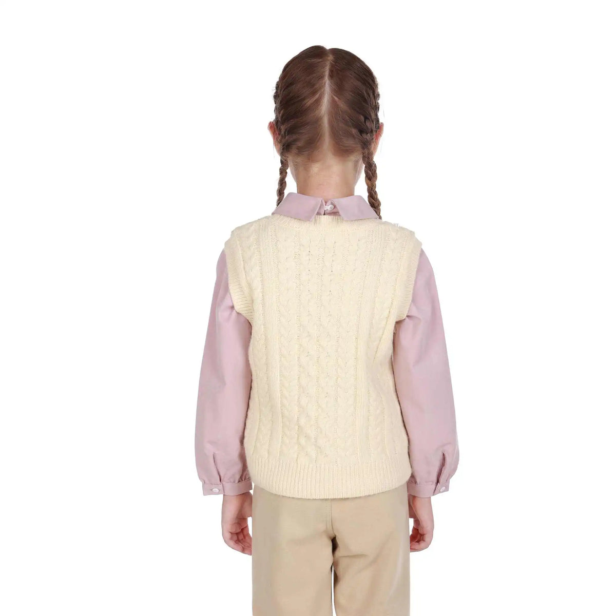 Jacquard Elegant Waistcoat For Girls Image