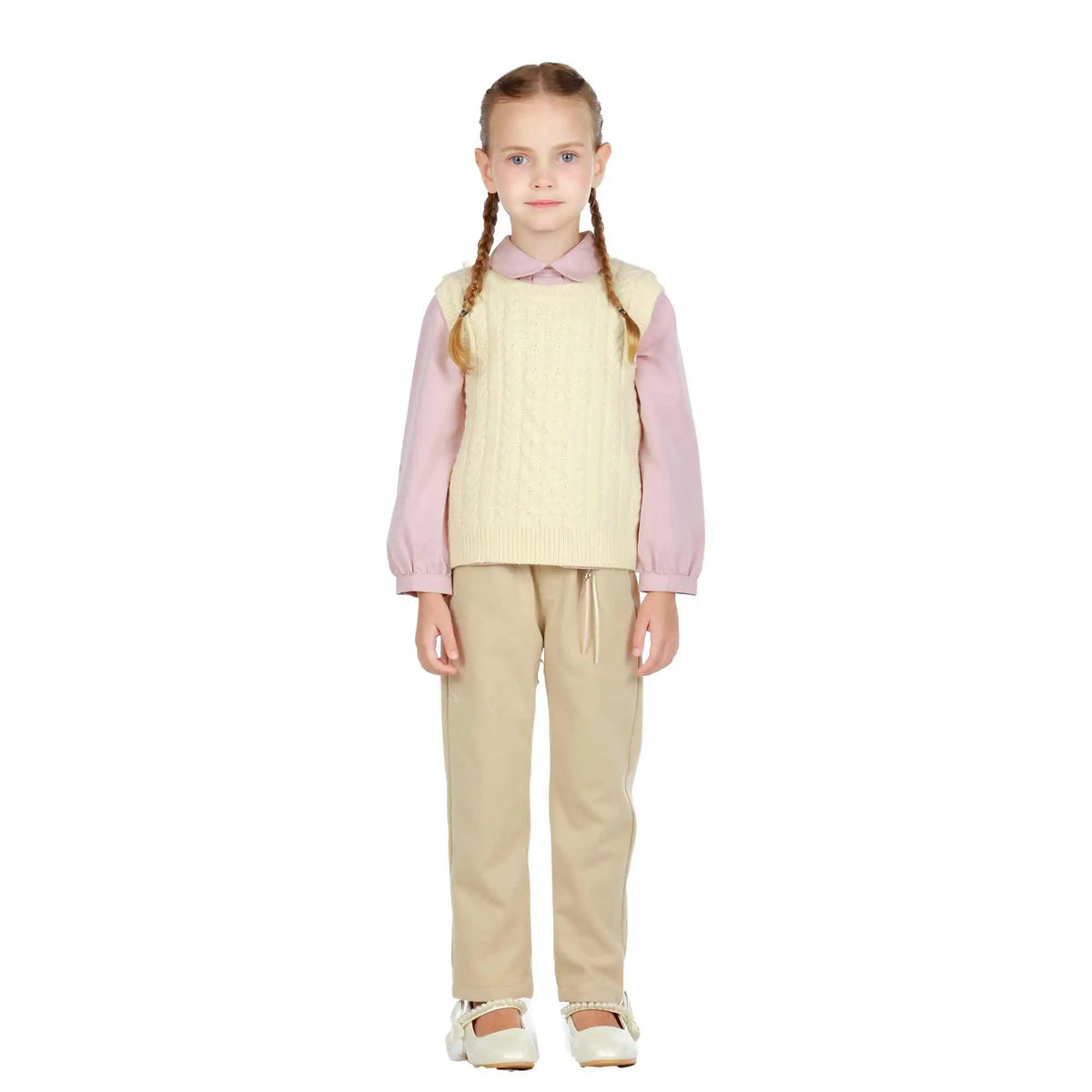 Jacquard Elegant Waistcoat For Girls Image