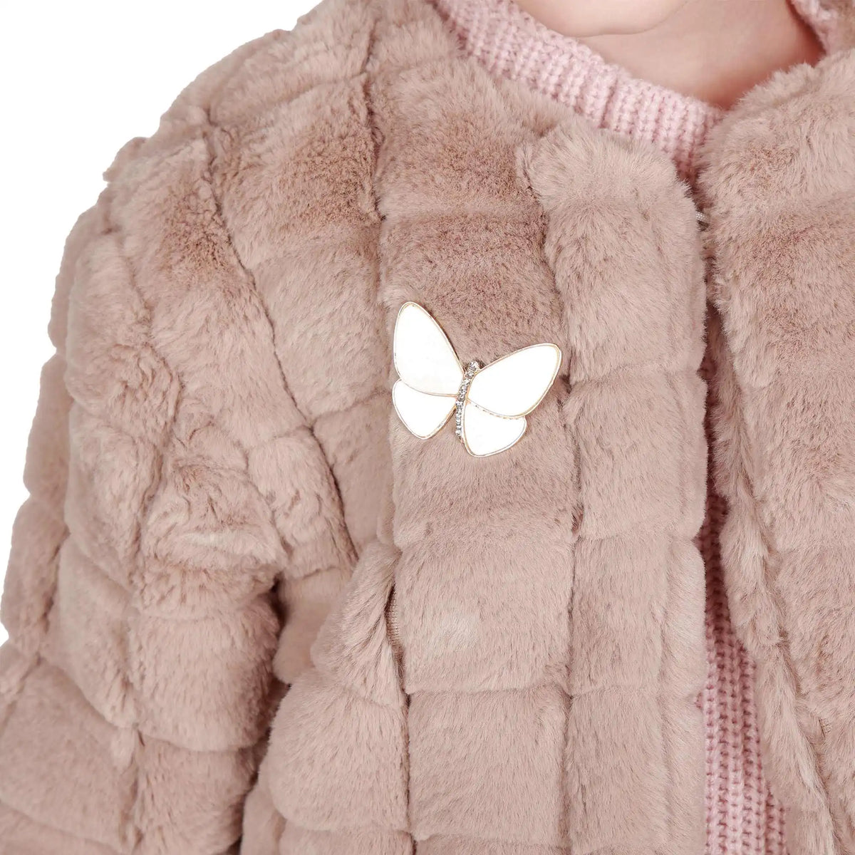 Solid Elegant Jacket For Girls Image