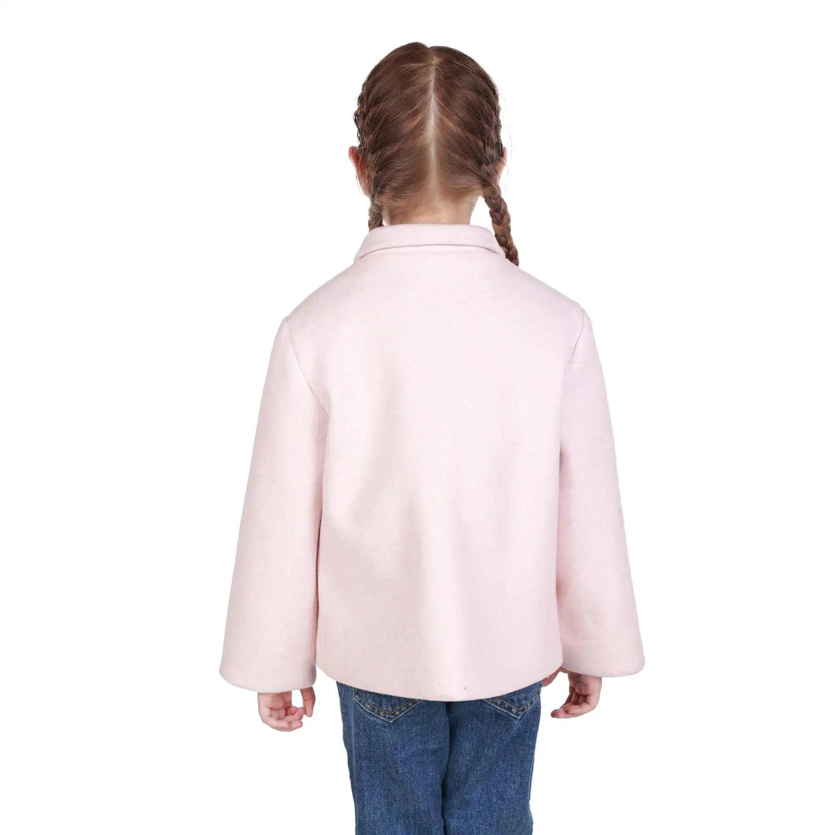 Solid Elegant Jacket For Girls Image