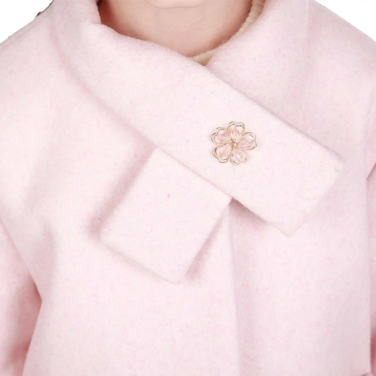 Solid Elegant Jacket For Girls Image