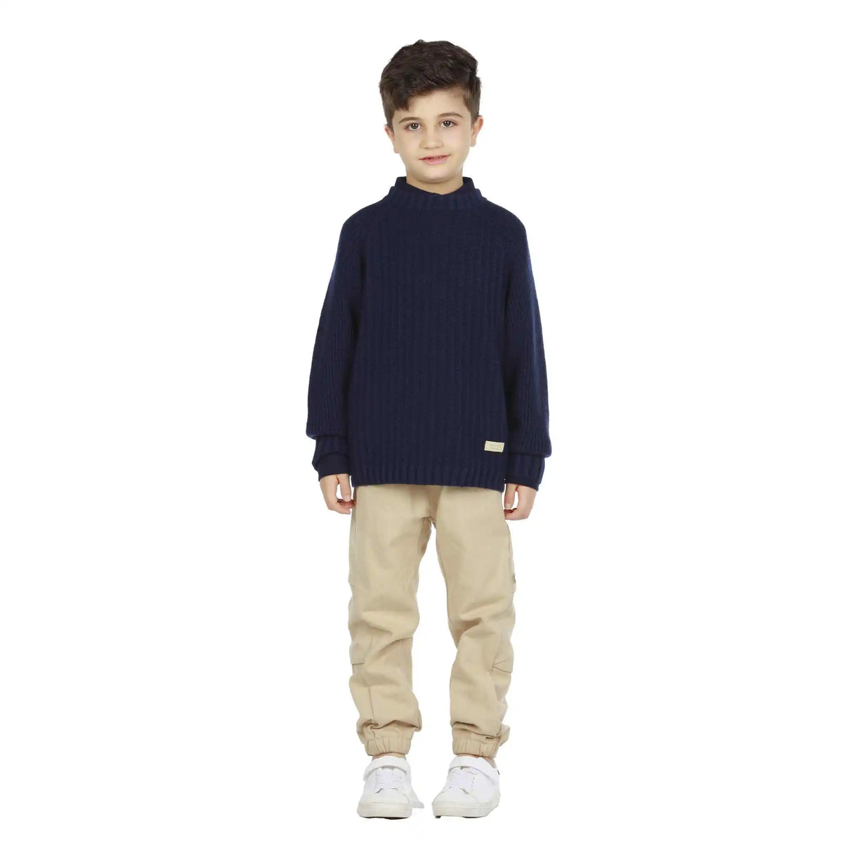 badge elegant sweater for boys image