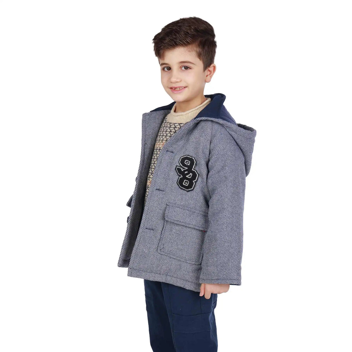 Striped Elegant Jacket For Boys