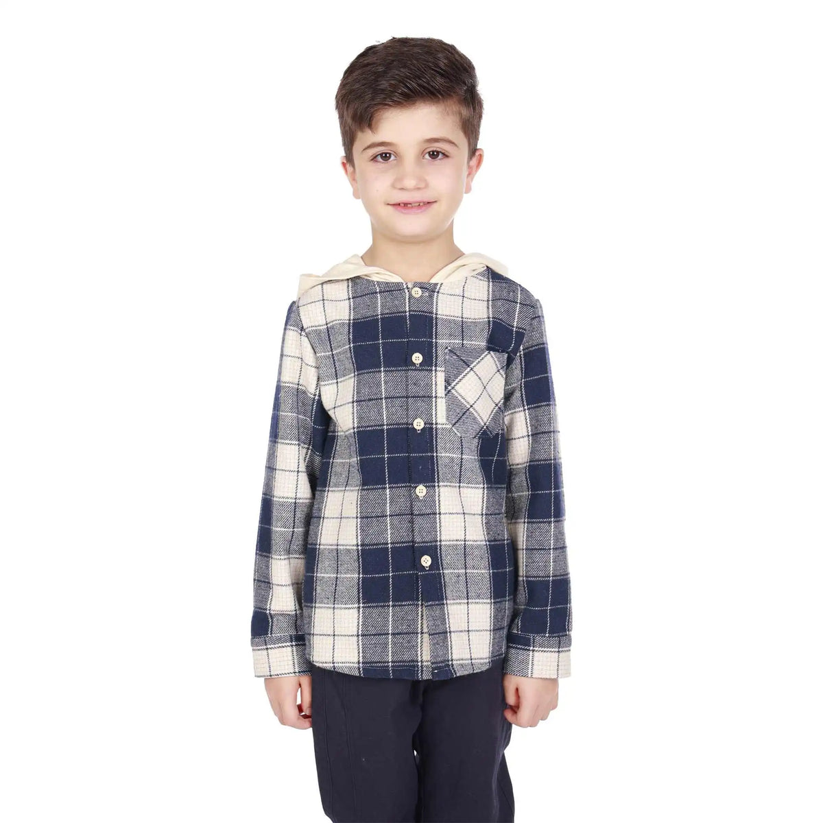 Checked Elegant Shirt For Boys 100 | 3Y Blue Checks 100 | 3Y,43,66,35, Image