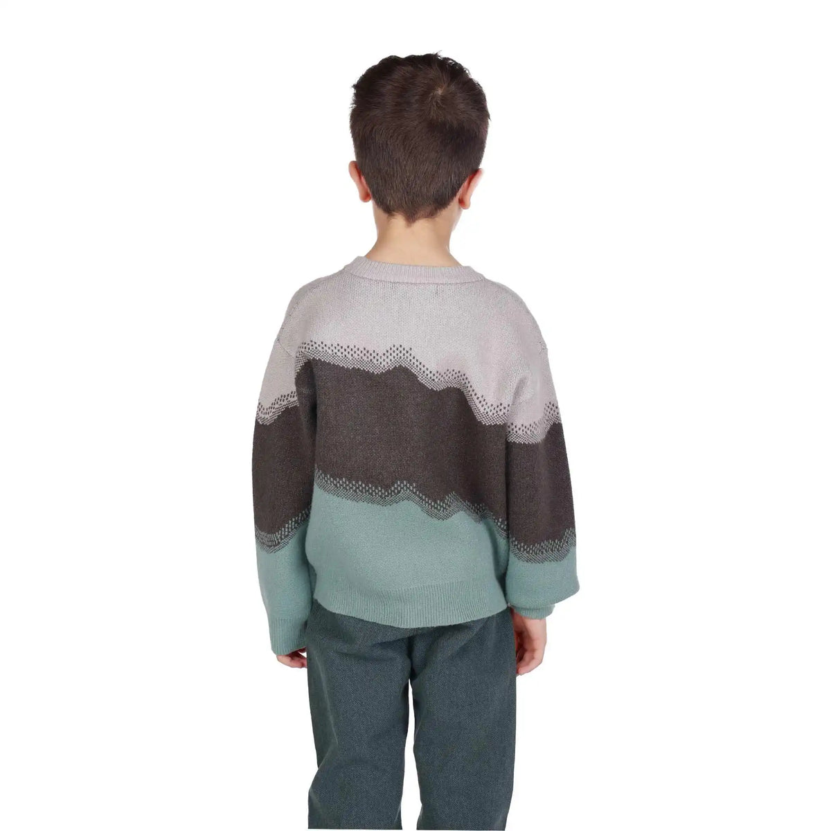 Color-Blocked Elegant Sweater For Boys