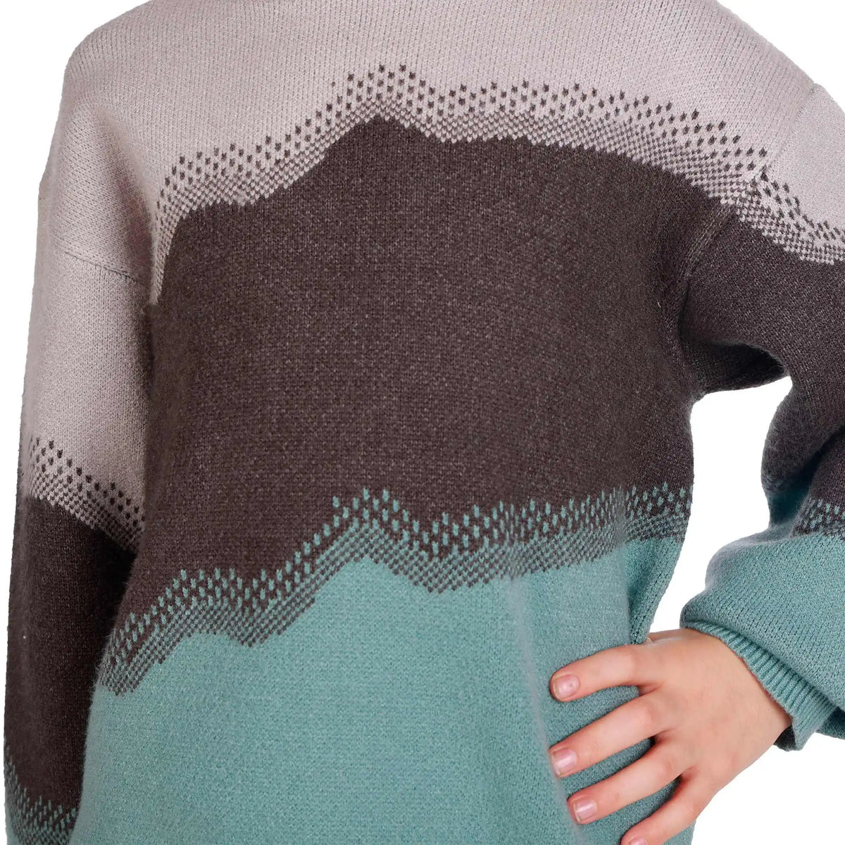 Color-Blocked Elegant Sweater For Boys