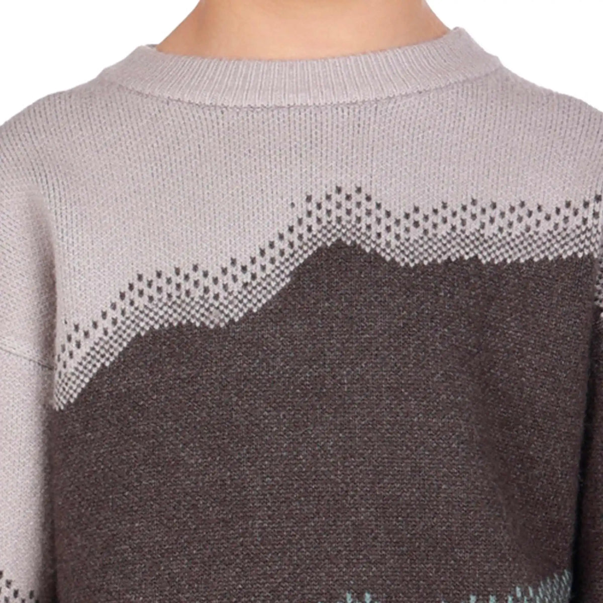 Color-Blocked Elegant Sweater For Boys