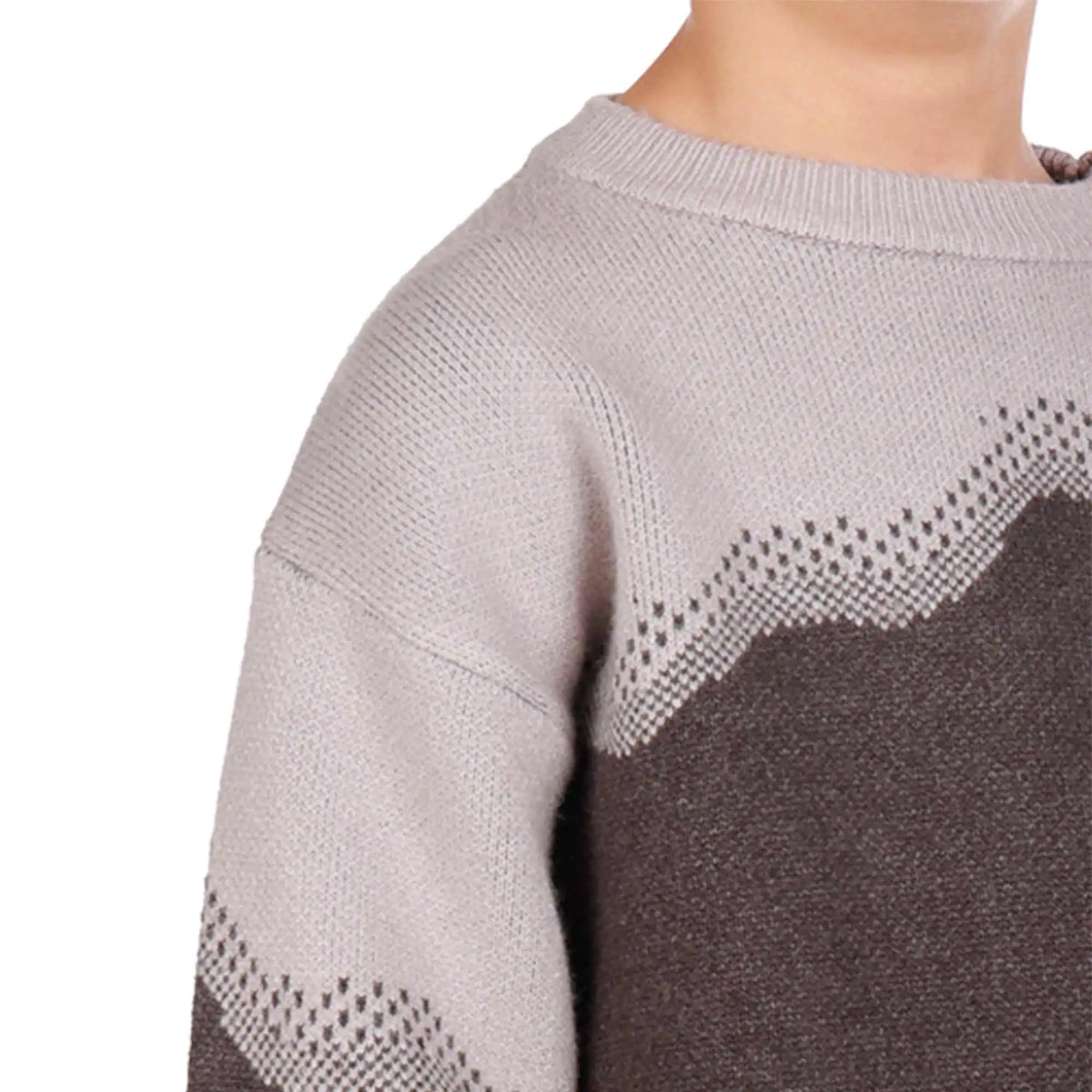 Color-Blocked Elegant Sweater For Boys