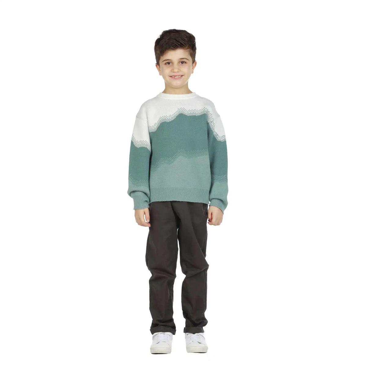 Color-Blocked Elegant Sweater For Boys