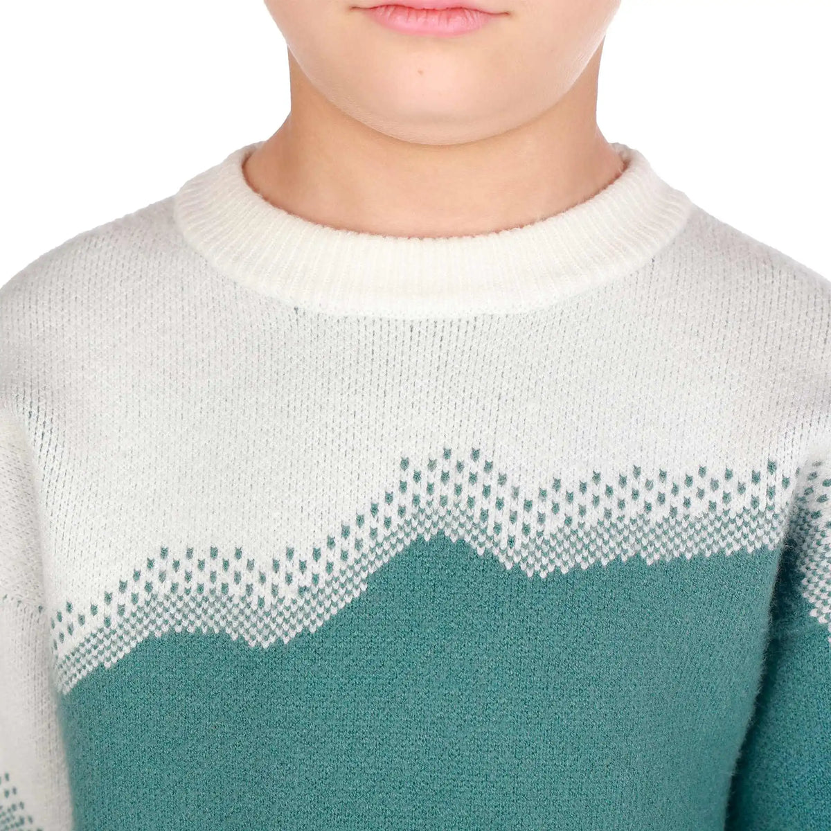 Color-Blocked Elegant Sweater For Boys