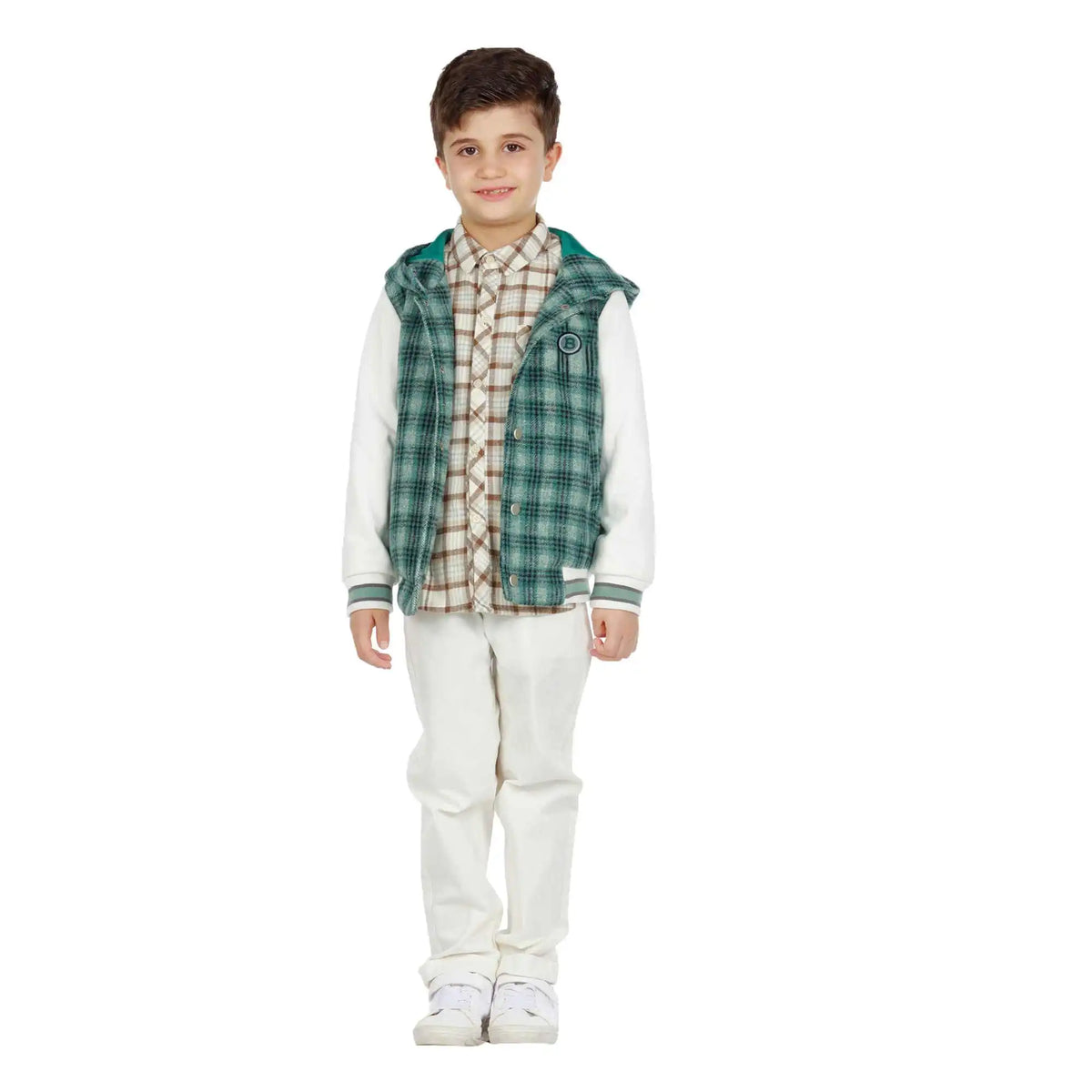 Checked Elegant Jacket For Boys