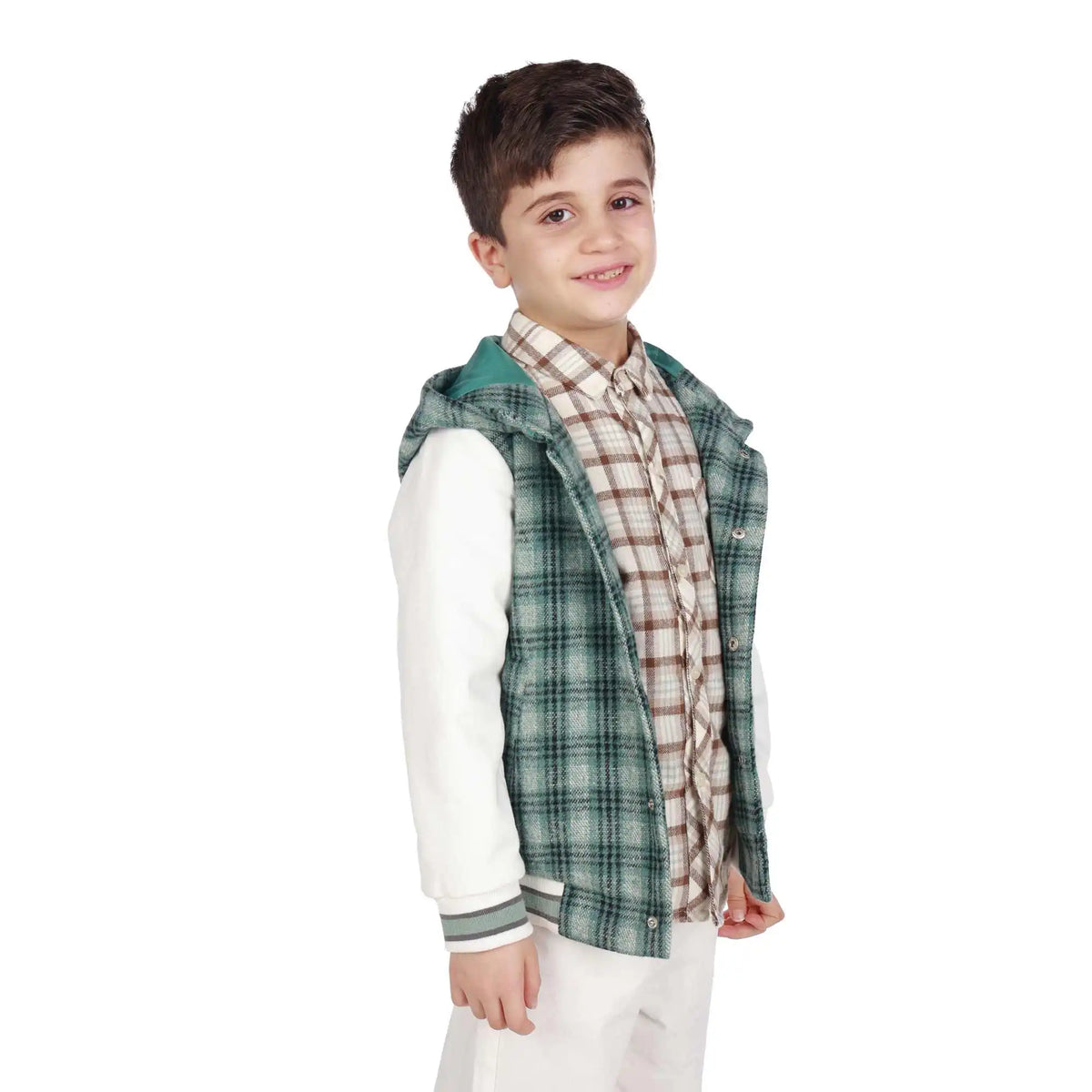 Checked Elegant Jacket For Boys