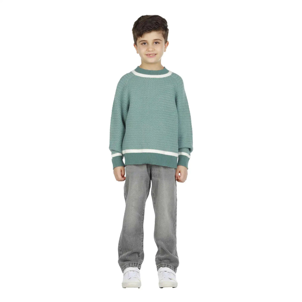 Color-Blocked Elegant Sweater For Boys