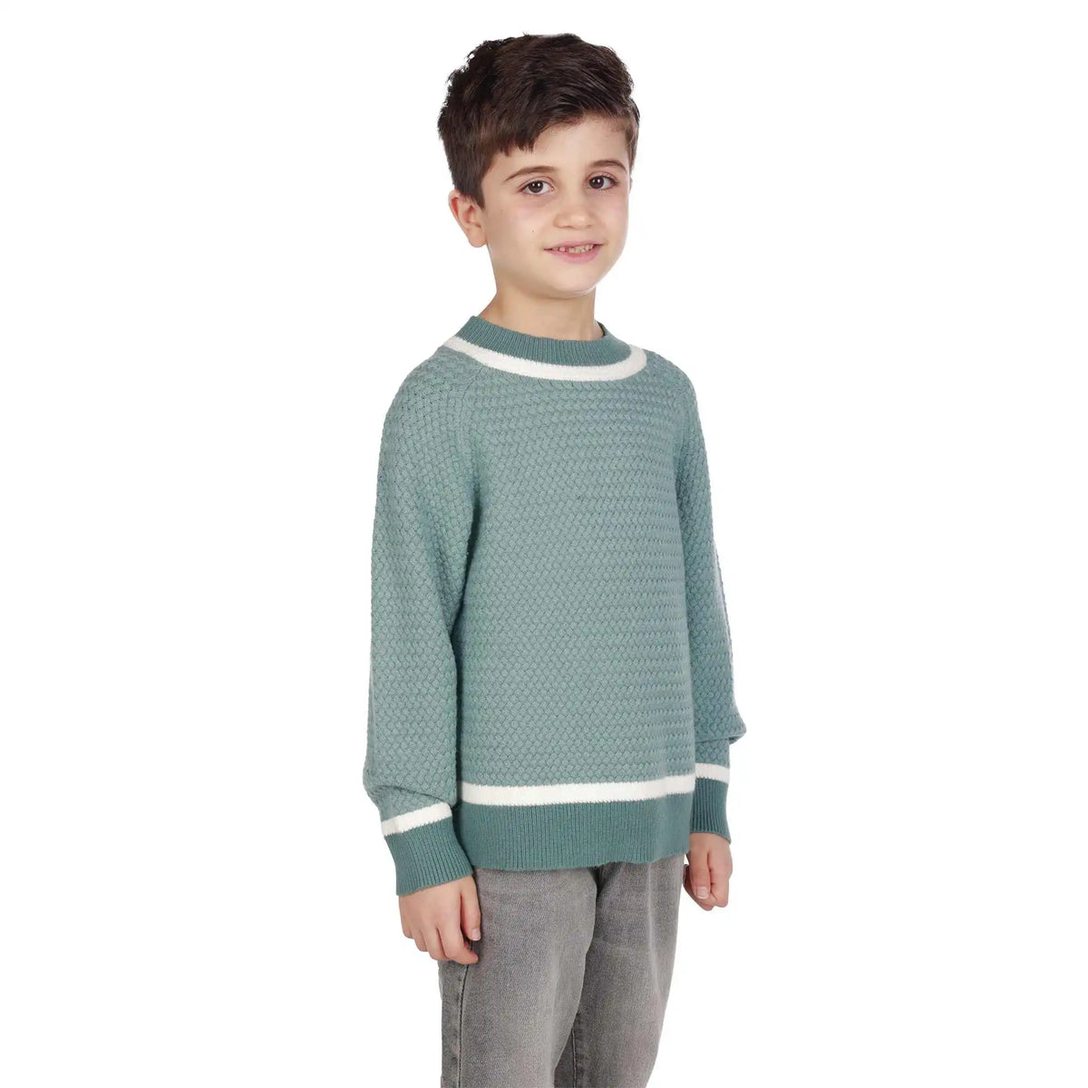 Color-Blocked Elegant Sweater For Boys