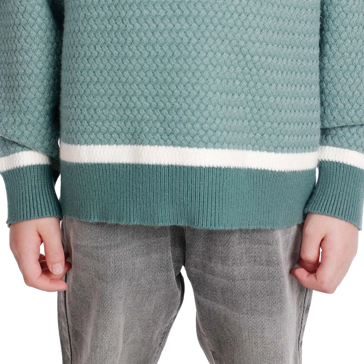 Color-Blocked Elegant Sweater For Boys