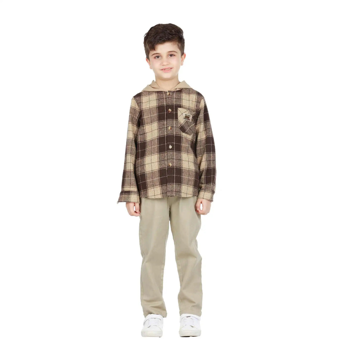 checked elegant shirt for boys image