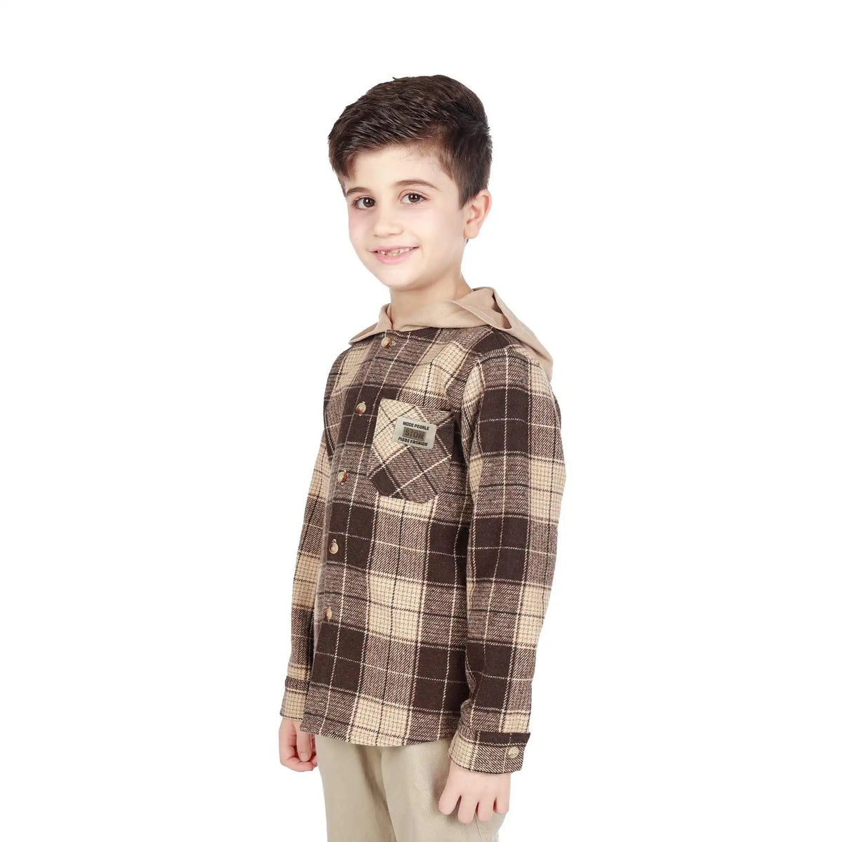 checked elegant shirt for boys image